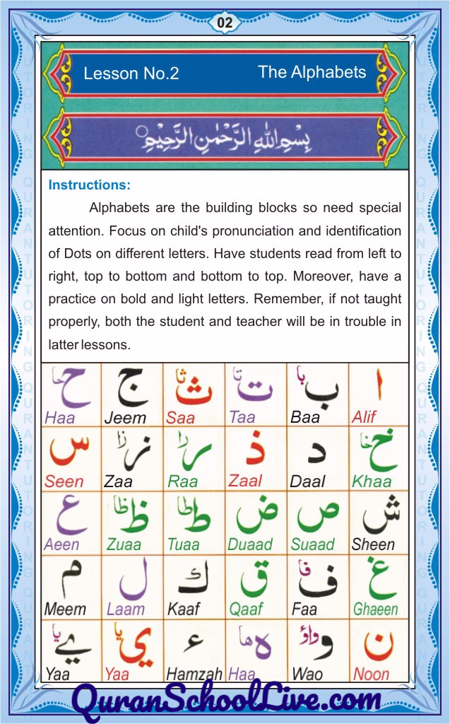 QuranSchoolLive.com Noorani Qadia Page No.2