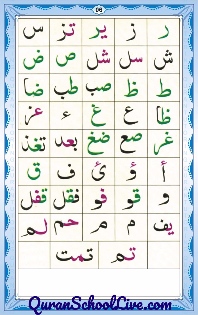 QuranSchoolLive.com Noorani Qadia Page No.6