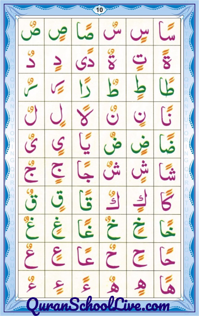 QuranSchoolLive.com Noorani Qadia Page No.10