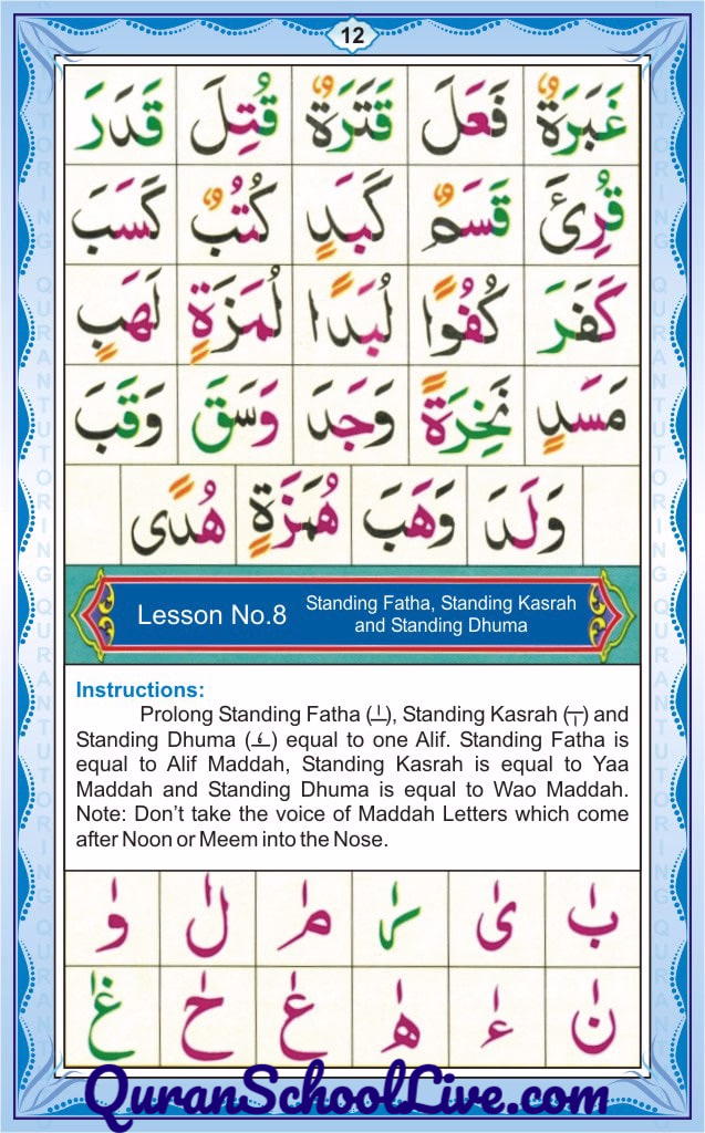 QuranSchoolLive.com Noorani Qadia Page No.12